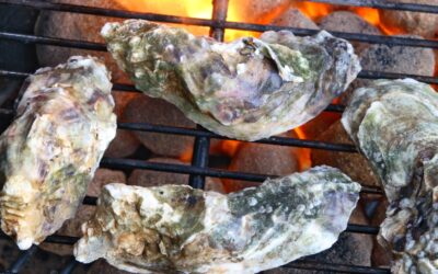 Smoking oysters without a smoker